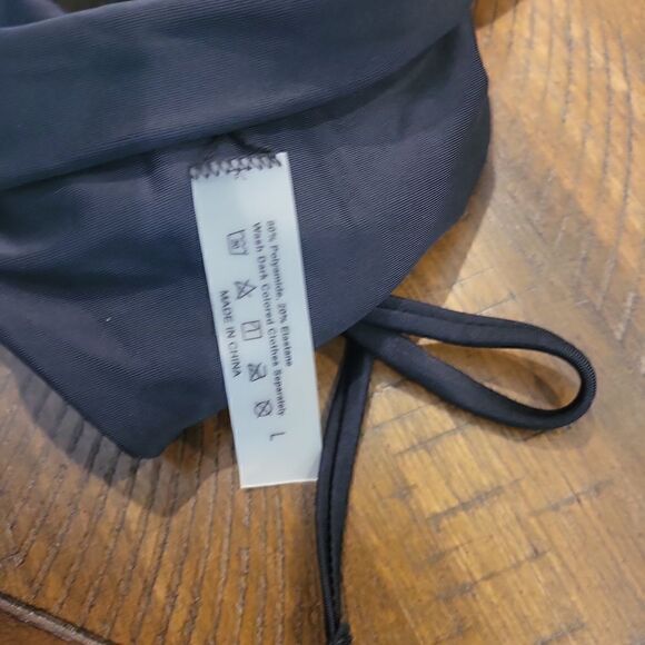 Three Piece Black Bikini Large NWOT - Picture 8 of 9